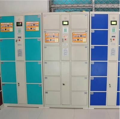 石狮12门IC卡寄存柜 优质高效，安全便捷的条码存包解决方案